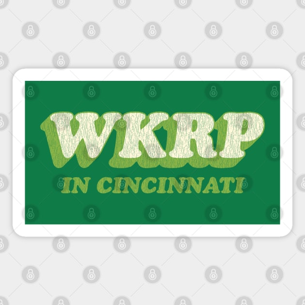 WKRP in Cincinnati Vintage Green Magnet by Sayang Anak